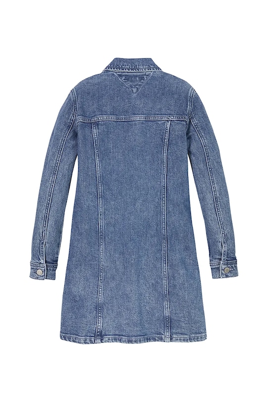 Dziewczynka Tommy Hilfiger sukienka jeansowa dziecięca KG0KG08345.PPYA niebieski