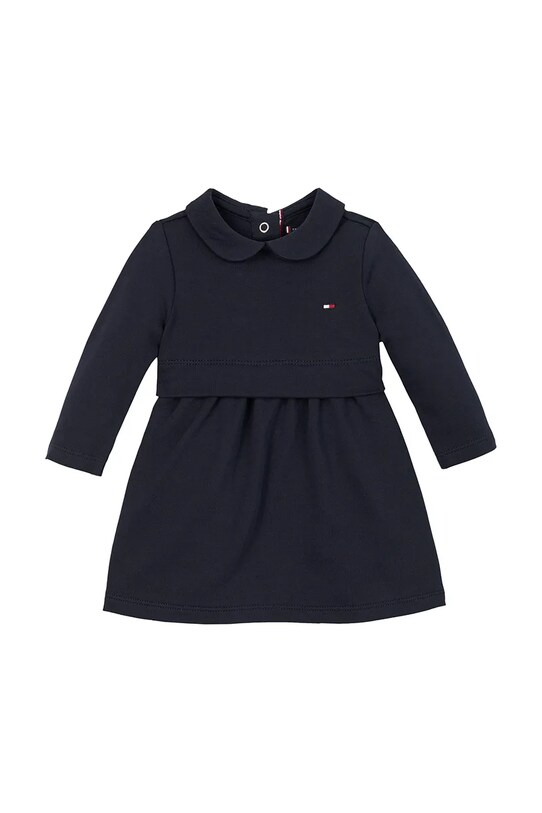 Tommy Hilfiger sukienka bawełniana niemowlęca bawełna granatowy KN0KN01972.PPYA