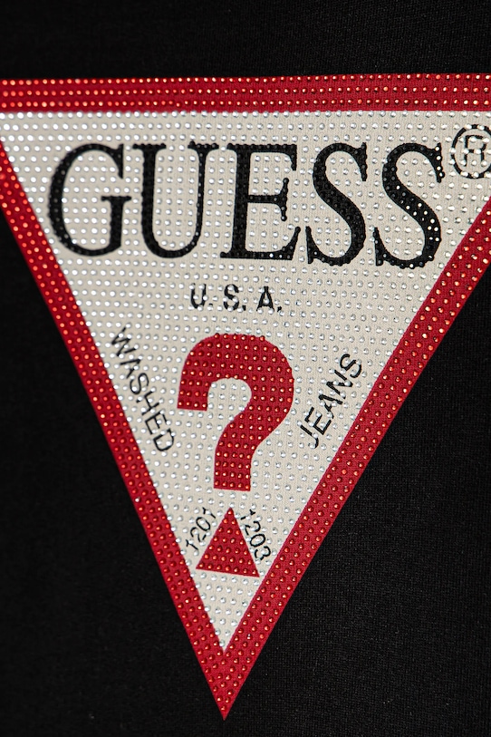 Девочка Хлопковое детское платье Guess J3YK20.KA6R4.PPYA чёрный