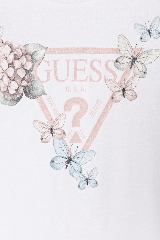 Dziewczynka Guess sukienka bawełniana dziecięca J4RK38.KA6W4.PPYA biały