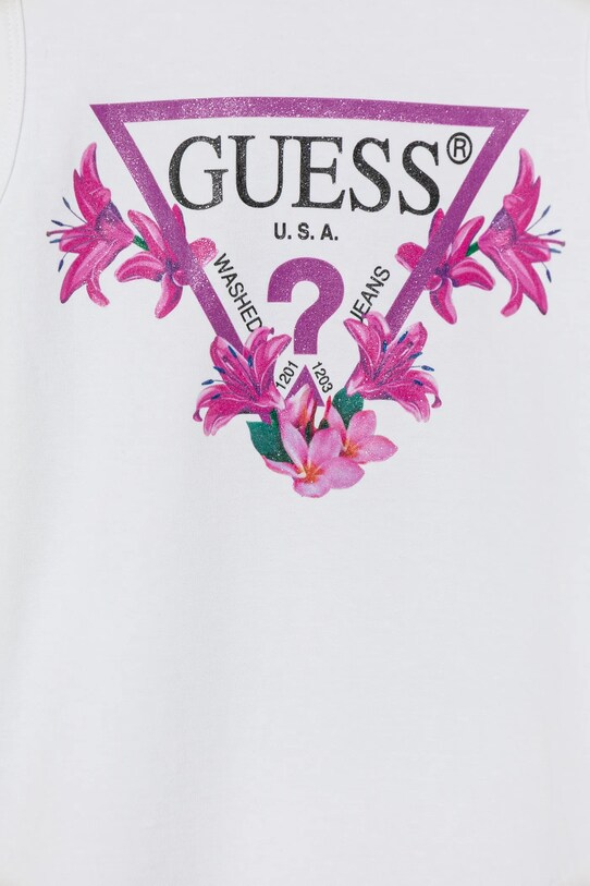 Дівчинка Дитяча бавовняна сукня Guess J4RK38.KA6W4.PPYA білий