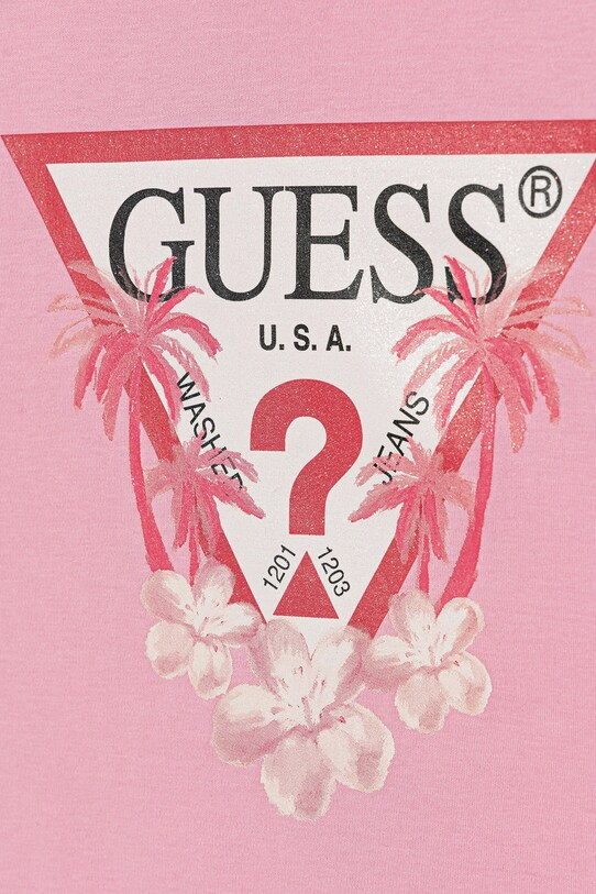 Lány Guess gyerek pamutruha J4RK38.KA6W4.PPYA rózsaszín