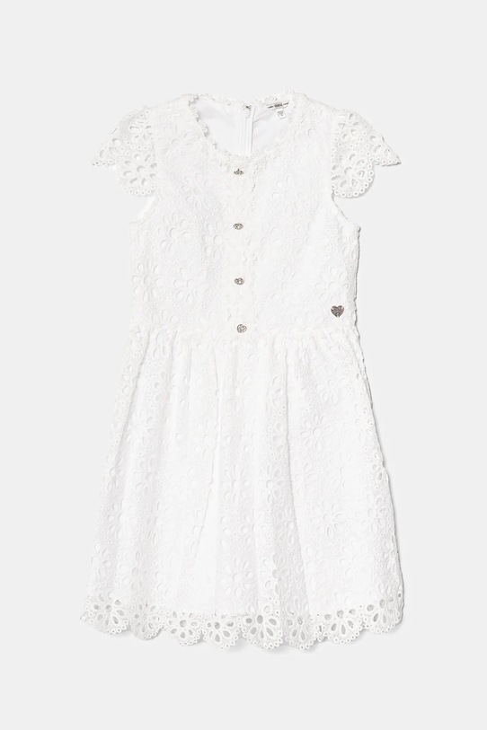 Guess sukienka dziecięca rozkloszowany biały J5RK10.WGWR0.PPYA
