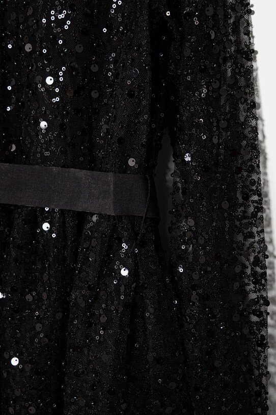 Guess rochie fete J5RK11.KCLM0.PPYA negru SS25