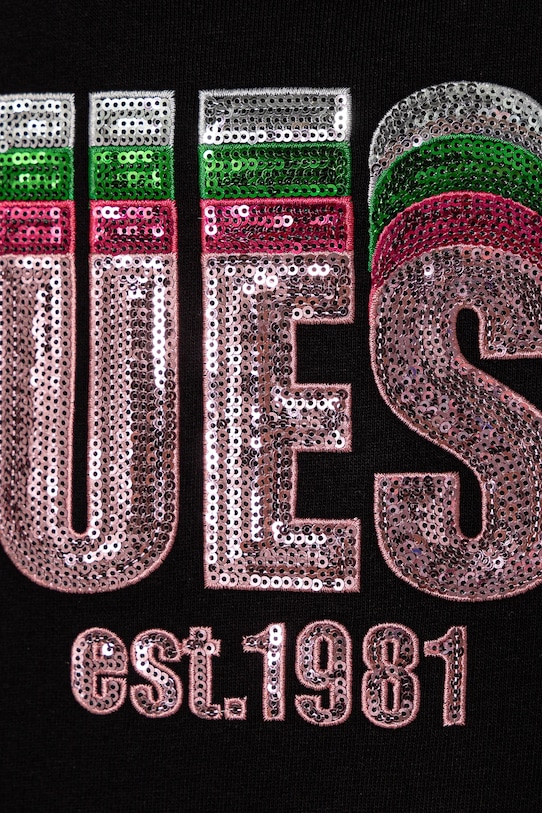 Дівчинка Дитяча бавовняна сукня Guess J5RK15.KAD74.PPYA чорний