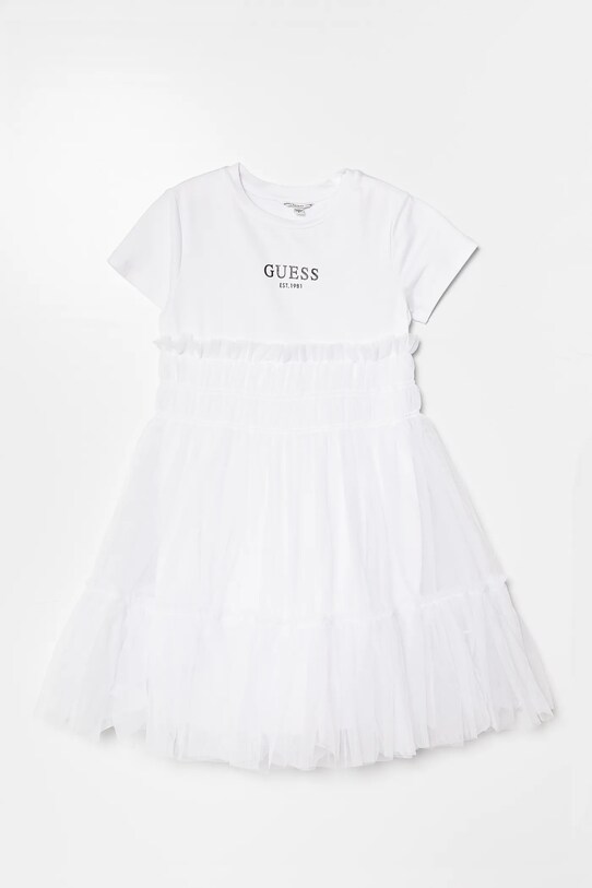 Детское платье Guess короткий белый J5RK18.K6YW0.PPYA