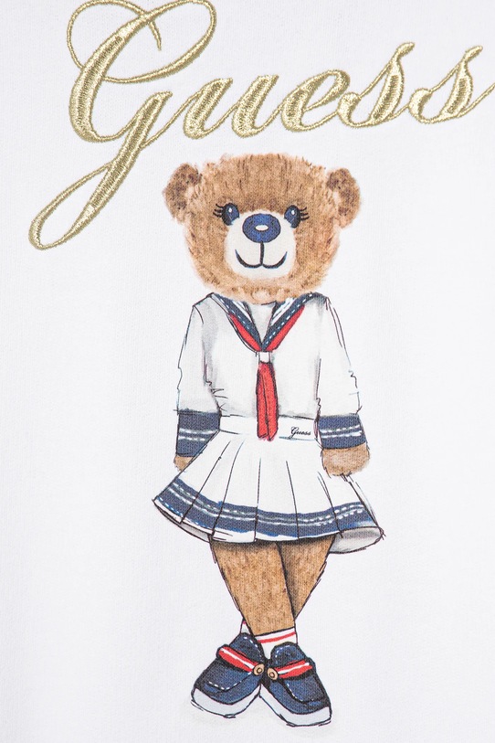 Девочка Хлопковое детское платье Guess J5RK28.KAD74.PPYA белый