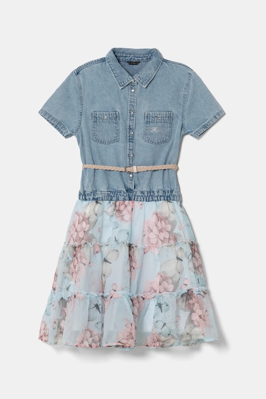 Детское платье Guess короткий голубой J5RK31.D4EU0.PPYA