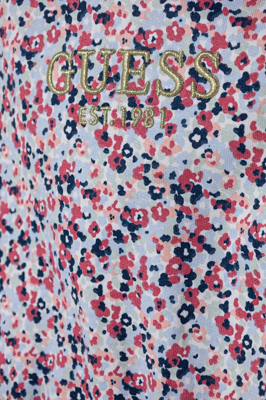Дівчинка Дитяча бавовняна сукня Guess J5RK32.KA6R4.PPYA блакитний