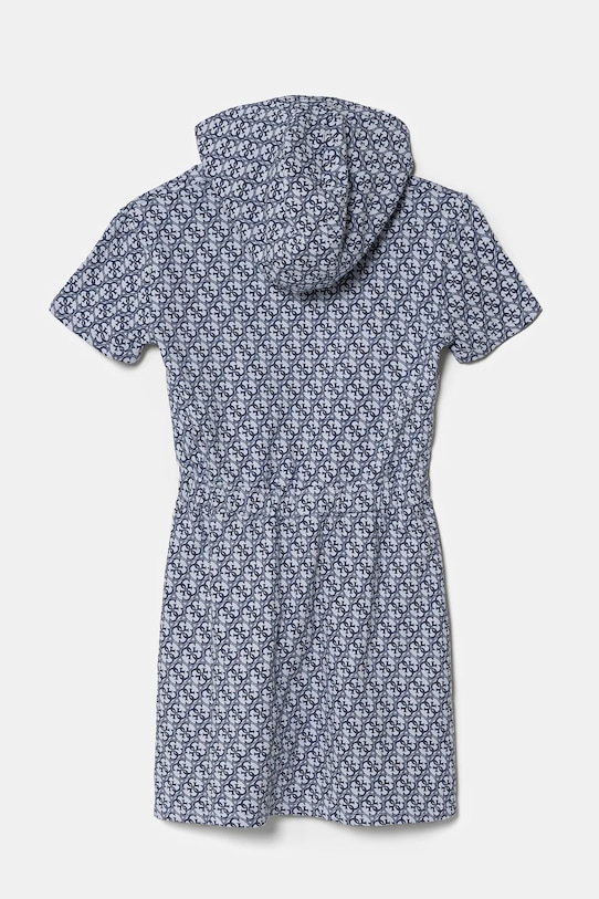 Guess sukienka bawełniana dziecięca J5RK32.KA6R4.PPYA niebieski SS25
