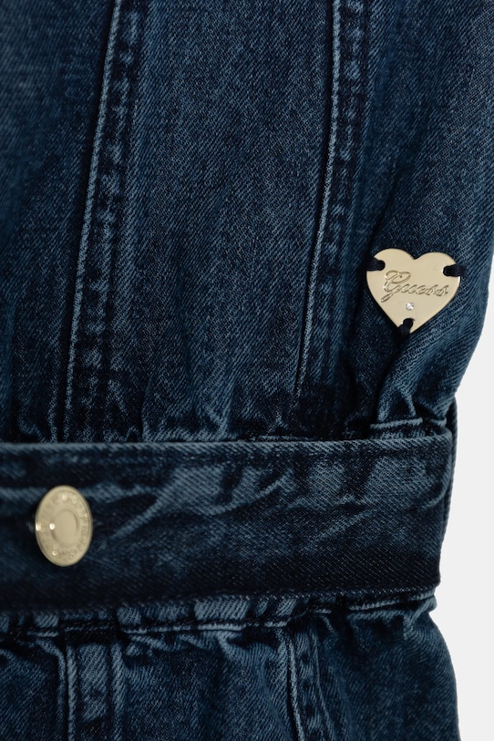 Девочка Детское джинсовое платье Guess J5RK33.D4EU0.PPYA тёмно-синий
