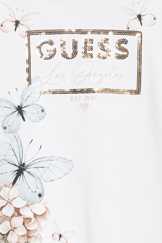Дівчинка Дитяча бавовняна сукня Guess J5RK35.KAD74.PPYA білий