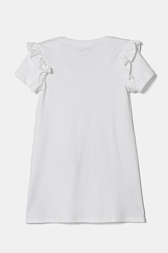 Dětské bavlněné šaty Guess K5RK00.KA6W4.PPYA bílá SS25