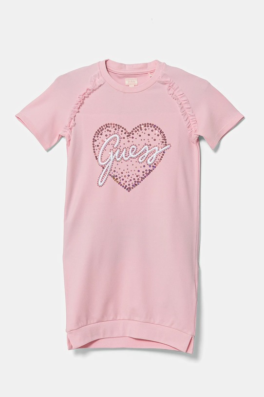 Детска рокля Guess еластичен розов K5RK02.KAUH0.PPYA