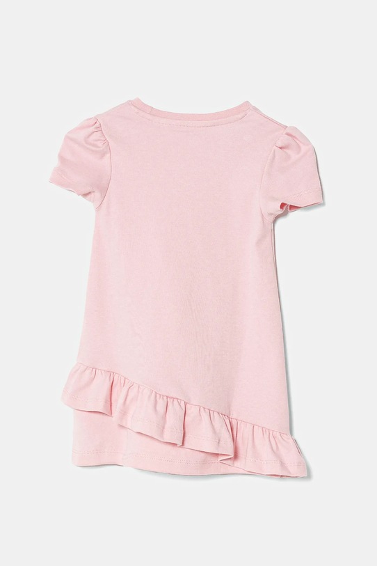 Dětské bavlněné šaty Guess K5RK04.KA6W4.PPYA růžová SS25
