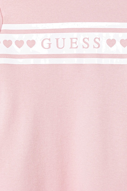 DÍVKA Dětské bavlněné šaty Guess K5RK04.KA6W4.PPYA růžová