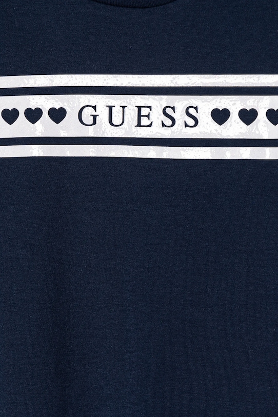 Dziewczynka Guess sukienka bawełniana dziecięca K5RK04.KA6W4.PPYA granatowy
