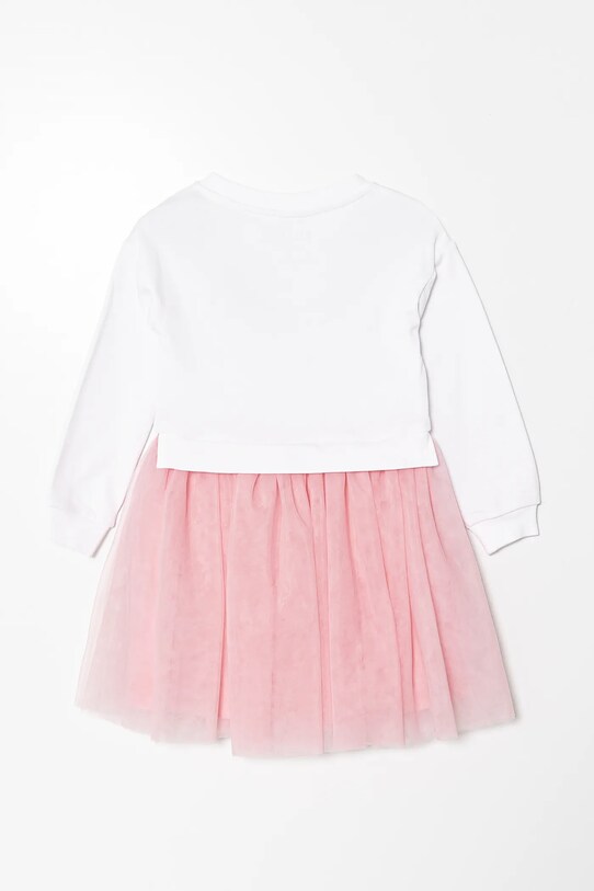 Guess rochie din bumbac pentru copii K5RK05.K82T0.PPYA alb SS25