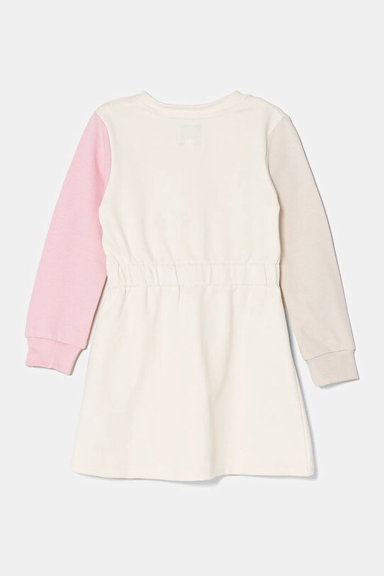 Дитяча бавовняна сукня Guess K5RK06.KA6R4.PPYA бежевий SS25