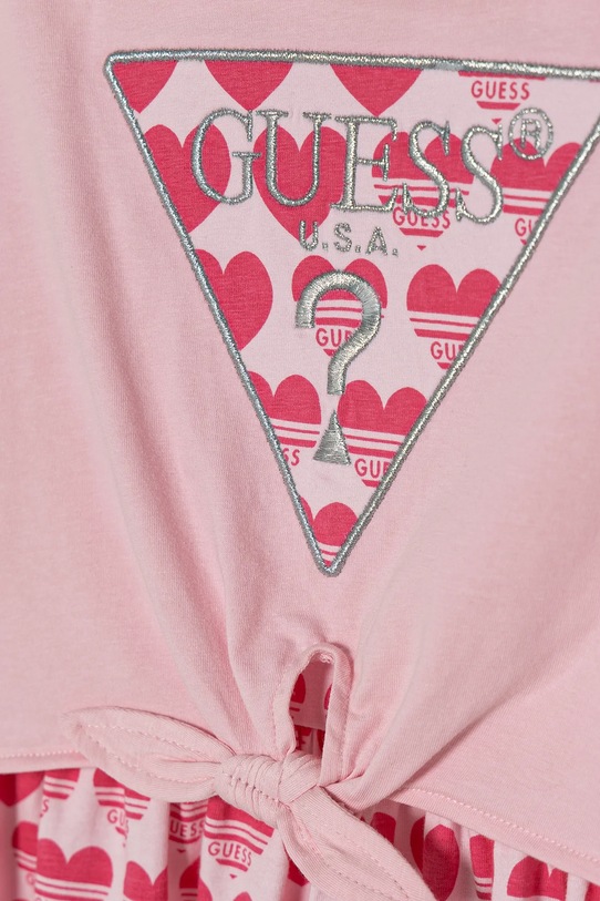 Dziewczynka Guess sukienka dziecięca K5RK09.K6YW4.PPYA różowy