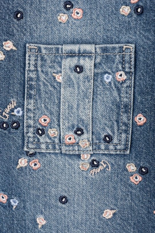 Dziewczynka Guess sukienka jeansowa dziecięca K5RK11.D45E0.PPYA niebieski