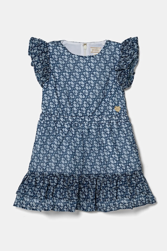 Dievčenské šaty Guess látka tmavomodrá K5RK13.WA2T0.PPYA