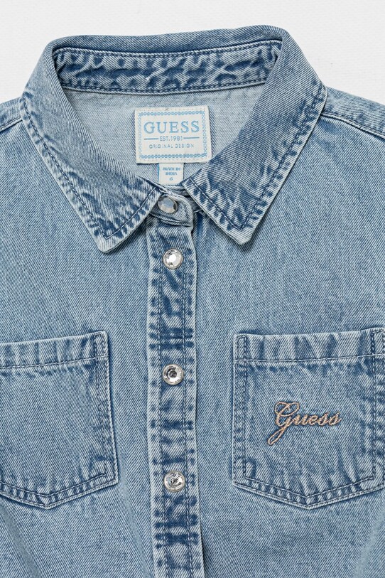 DÍVKA Dívčí šaty Guess K5RK16.D4EU0.PPYA modrá