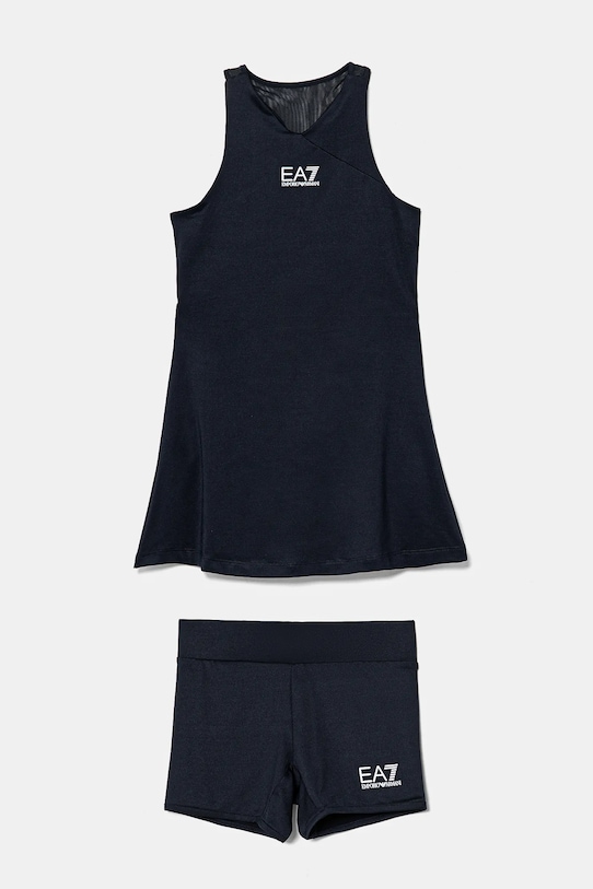 Детское платье EA7 Emporio Armani mini тёмно-синий 8NFA51.FJGBZ