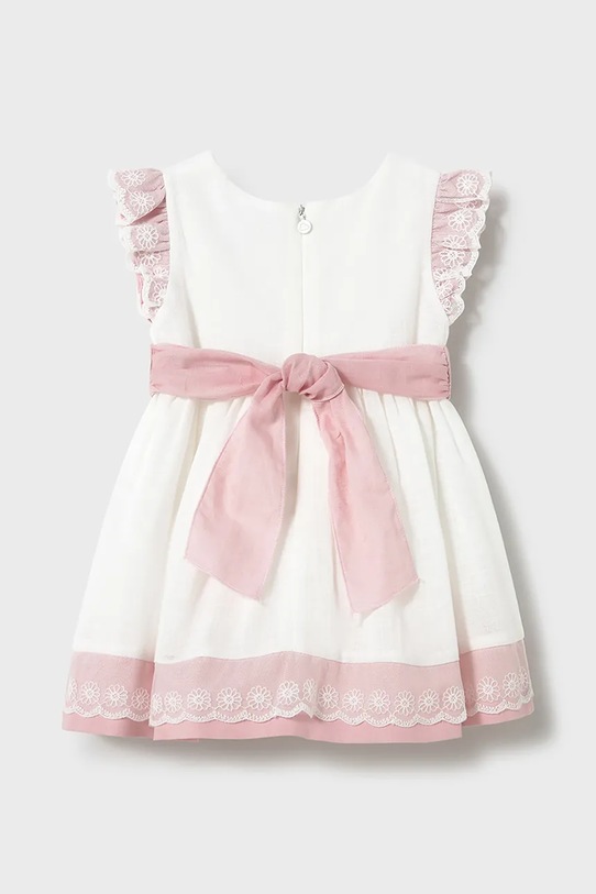 Mayoral rochie cu amestec de in pentru copii 1908.4B.Baby.PPYA roz SS25