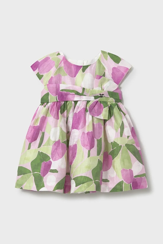 Dievčenské ľanové šaty Mayoral ľan ružová 1909.4B.Baby.PPYA