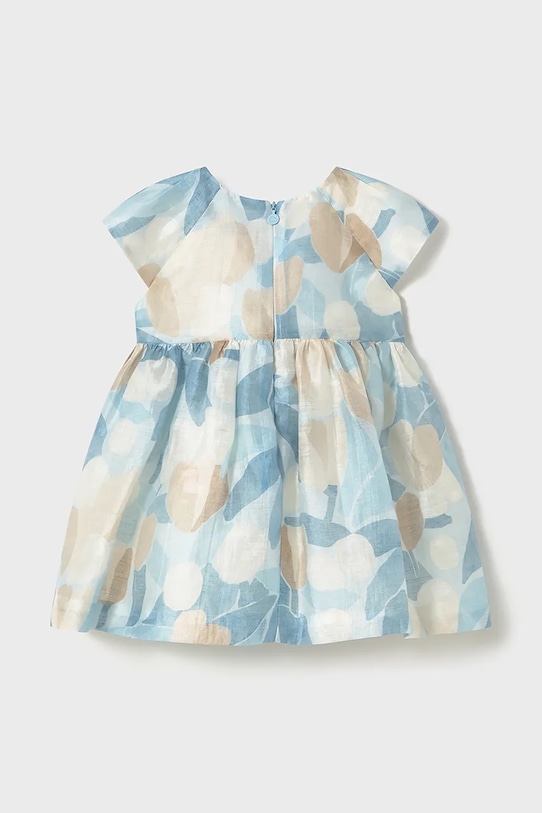 DÍVKA Dětské lněné šaty Mayoral 1909.4B.Baby.PPYA modrá