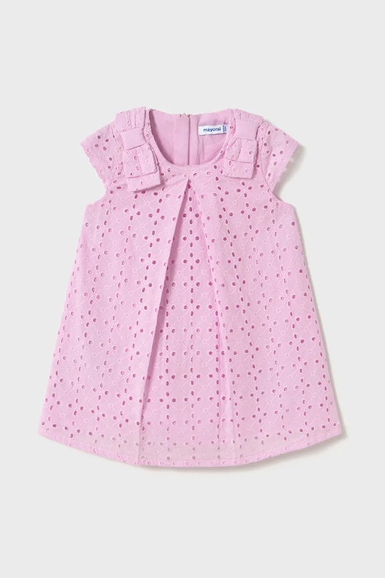 Дитяча бавовняна сукня Mayoral короткий рожевий 1913.4C.Baby.PPYA