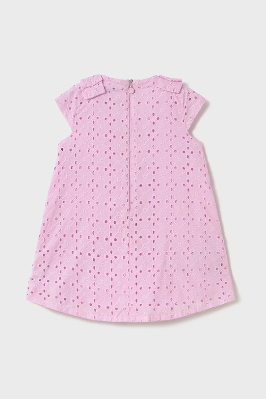 Дитяча бавовняна сукня Mayoral 1913.4C.Baby.PPYA рожевий SS25