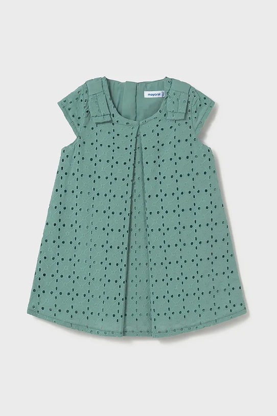 Dětské bavlněné šaty Mayoral mini tyrkysová 1913.4C.Baby.PPYA