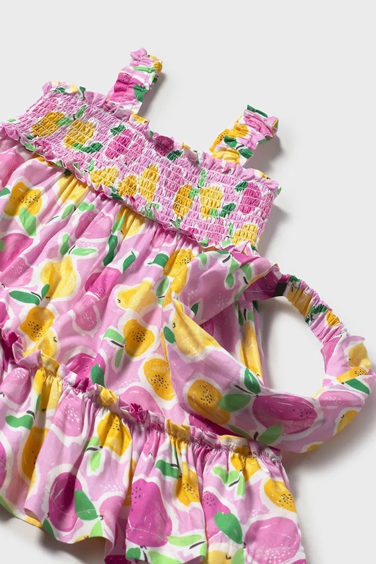 Dievča Detské bavlnené šaty Mayoral 1926.4L.Baby.PPYA ružová