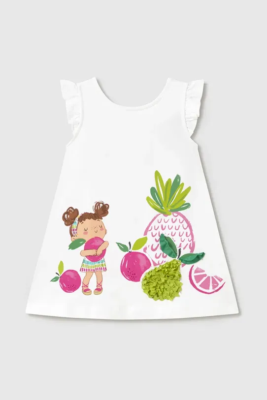 Dívčí šaty Mayoral mini bílá 1927.4L.Baby.PPYA