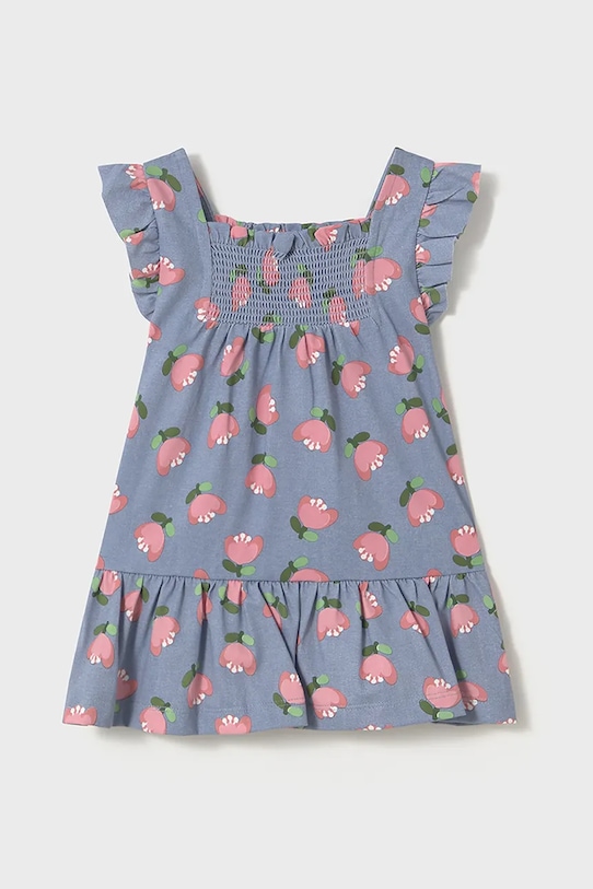 Dětské bavlněné šaty Mayoral mini modrá 1928.4M.Baby.PPYA