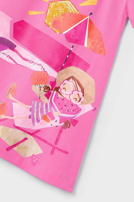 Mayoral sukienka dziecięca różowy 3963.6P.Mini.PPYA