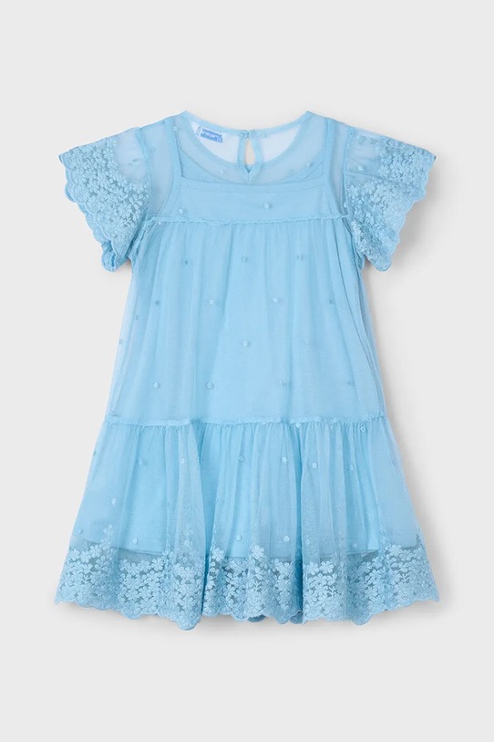 Mayoral rochie fete 3909.6A.Mini.PPYA albastru SS25