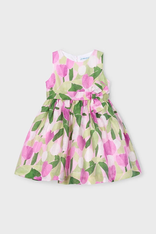 Дитяча льняна сукня Mayoral 3913.6B.Mini.PPYA фіолетовий SS25