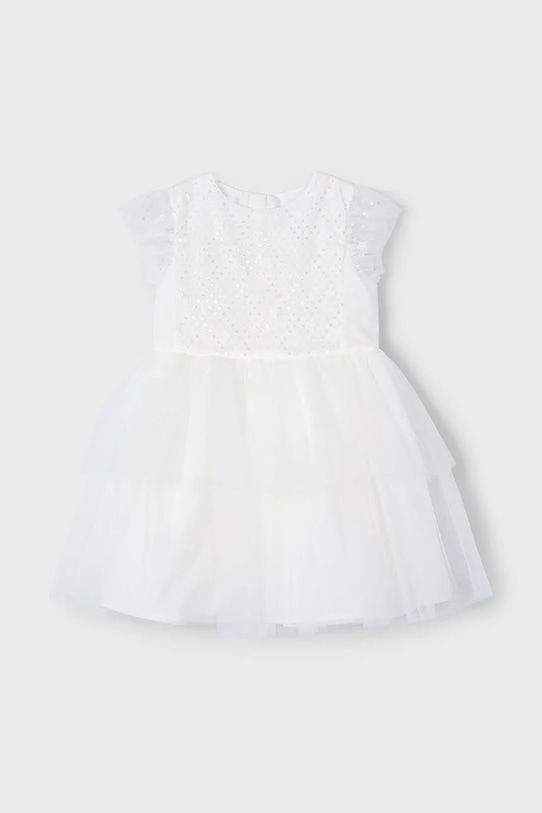 Mayoral rochie fete 3914.6B.Mini.PPYA alb SS25