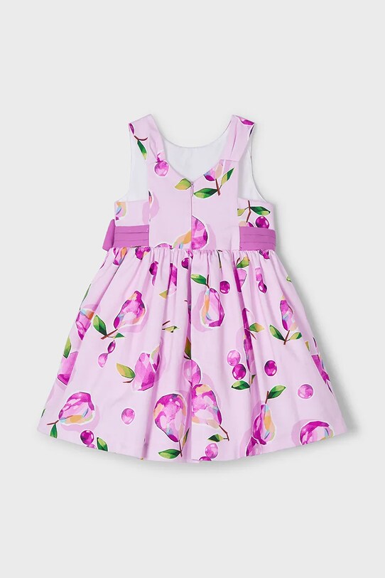 Девочка Хлопковое детское платье Mayoral 3917.6C.Mini.PPYA фиолетовой