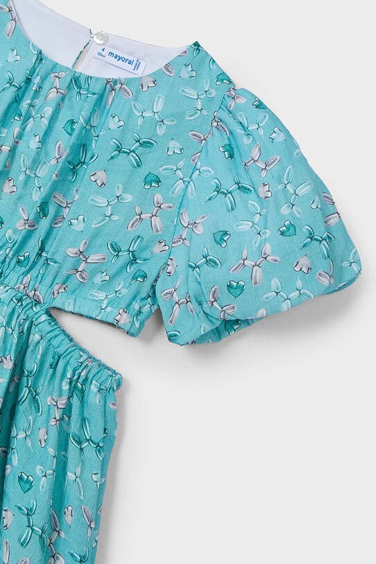 Dziewczynka Mayoral sukienka dziecięca 3923.6F.Mini.PPYA turkusowy