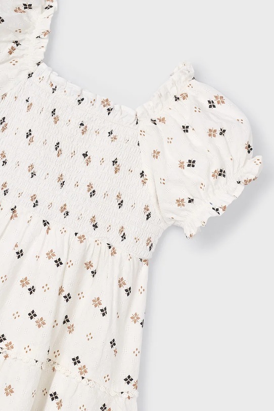 Djevojčice Dječja pamučna haljina Mayoral 3925.6G.Mini.PPYA bež