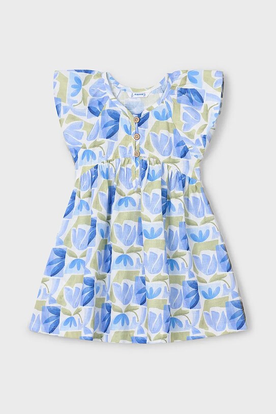 Dívčí šaty Mayoral mini modrá 3928.6H.Mini.PPYA