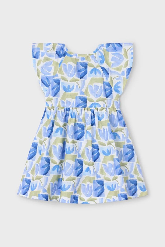 Dívčí šaty Mayoral 3928.6H.Mini.PPYA modrá SS25