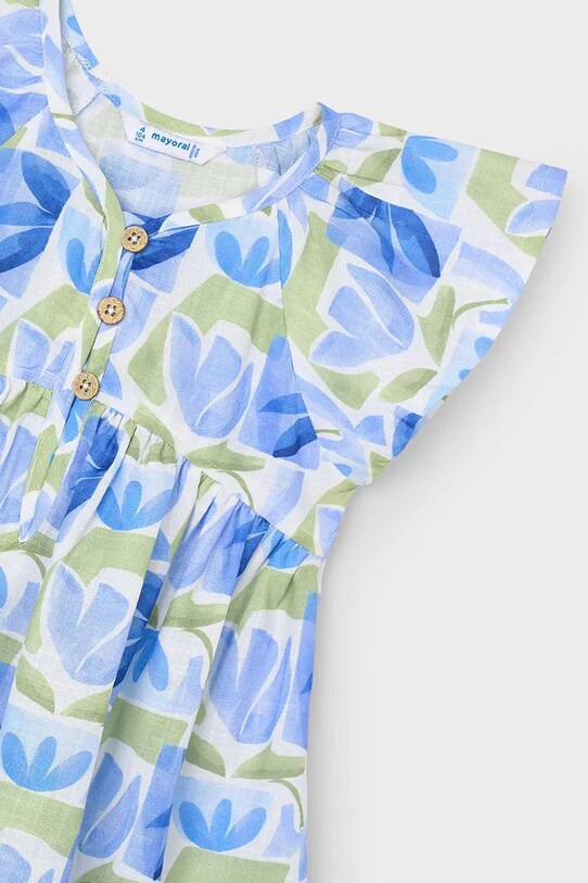 DÍVKA Dívčí šaty Mayoral 3928.6H.Mini.PPYA modrá