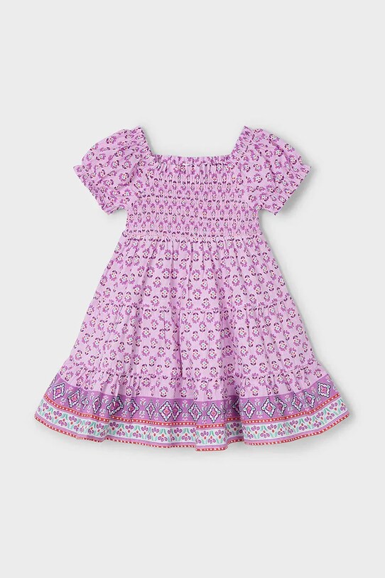 Mayoral rochie din bumbac pentru copii 3932.6K.Mini.PPYA roz SS25