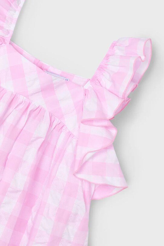 Dziewczynka Mayoral sukienka bawełniana dziecięca 3935.6L.Mini.PPYA różowy