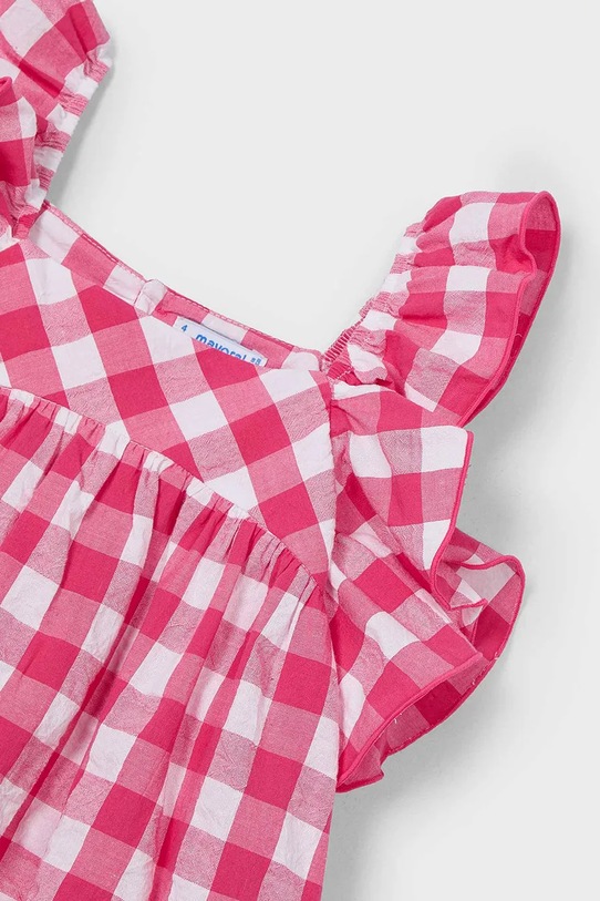 Хлопковое детское платье Mayoral розовый 3935.6L.Mini.PPYA